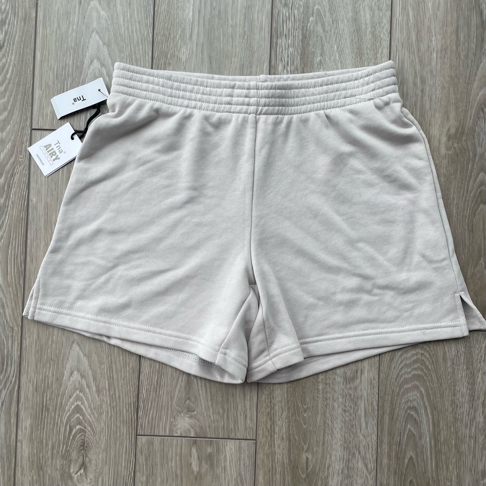 NWT Aritzia TNA High Waisted Beige Cotton Shorts